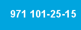 971 101-25-15 971 101-25-15